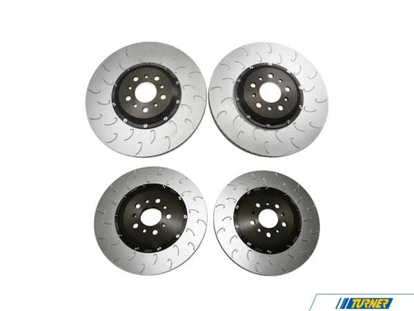 Packaged by Turner 2-Piece Floating Brake Rotor Upgrade Kit - Front & Rear - BMW F8X M3 M4 TBRKRTR034KT