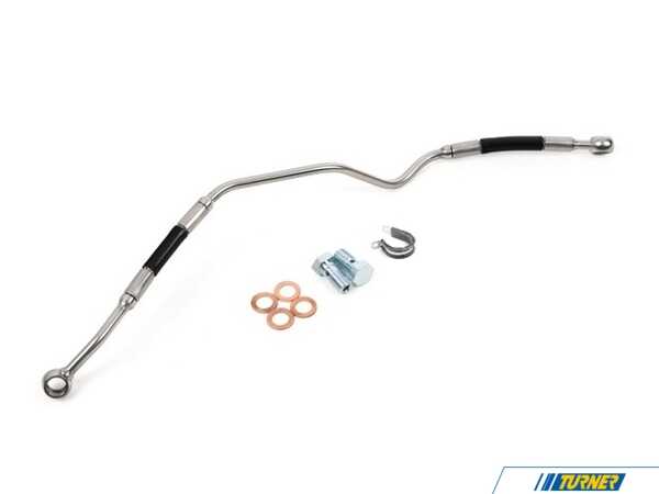 Turner Motorsport Turner Motorsport Stainless Steel Braided Turbocharger Oil Distribution Line (11427808153) 058903la03KT