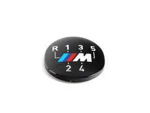 Genuine BMW 5 speed Shift Knob Emblem with M Logo