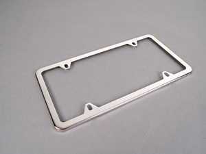 Genuine BMW License Plate Frame - Polished