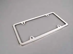 Genuine BMW License Plate Frame - Polished