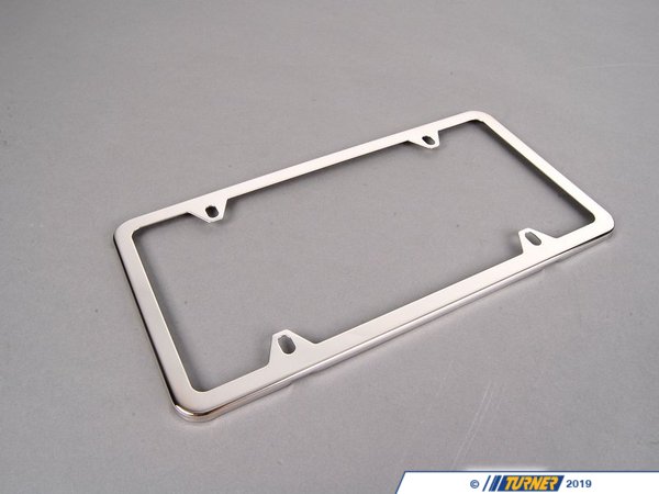 Genuine BMW Genuine BMW License Plate Frame - Polished 82120010396