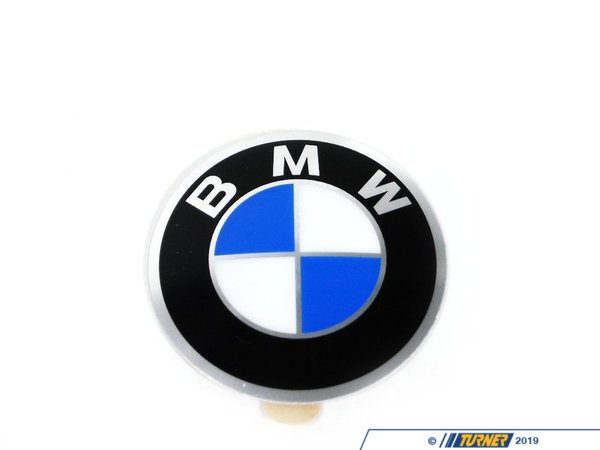 Genuine BMW Wheel Emblem - Adhesive Backed - 45mm - E30, 2002 36131181082