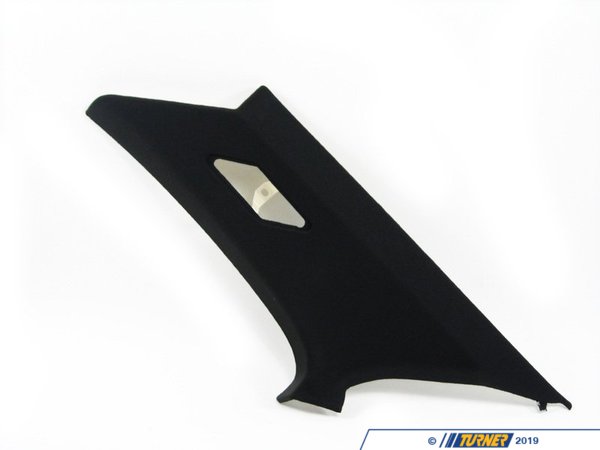 Genuine BMW C Pillar Cover - Right - Black - E46 323ci, 325ci, 328ci, 330ci, M3 51432699060