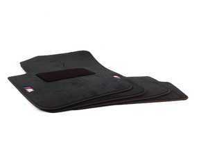 Genuine BMW - E82 1M Floor Mats (Black with "///M" Logo and Orange Stitching) - (NO LONGER AVAILABLE)