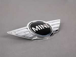 Genuine MINI Cooper Rear Trunk Emblem - MINI F55 F56 R50 R52 R53 R56 R57