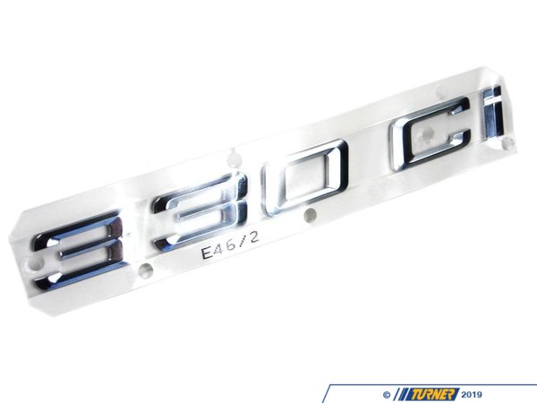 Genuine BMW Genuine BMW 330Ci Coupe Trunk Emblem - E46 330Ci 51147000499