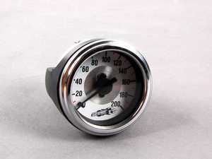  200 PSI Single Needle Gauge - Chrome Bezel