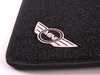 Genuine MINI Genuine MINI Emblem Logo - Black - Floor Mat Carpet Set (Front & Rear) 82110146453 View 2