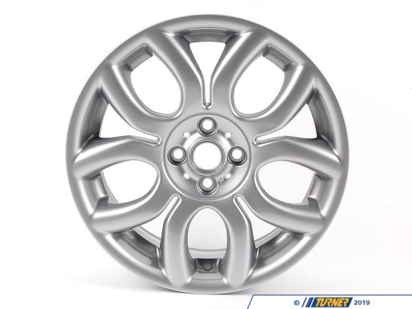 Genuine MINI Genuine MINI Light Alloy Rim, Silver 7Jx17 Et:48 - 36116775685 36116775685