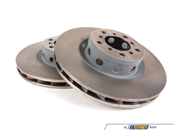 Genuine BMW Front Brake Rotors - Pair (345x32) 34112229527KT