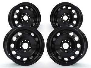 Black Steel Wheel - Set Of Four