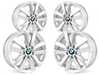 Genuine BMW 17" V-Spoke Style 141 Wheels - Square Set Of Four 36116775621KT View 1