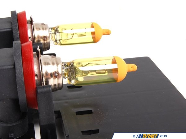 ZiZa H8 Pure Yellow Bulb - Pair ZZH8BSPYa