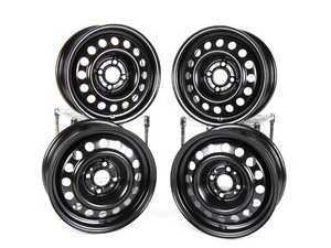 14" Black Steel Wheels - Set Of Four