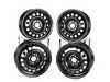 Genuine BMW 14" Black Steel Wheels - Set Of Four 36111178826KT View 2