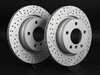 ECS Rear Cross Drilled & Slotted Brake Rotors - Pair (294x19) 1165563XSGMTLRA View 1
