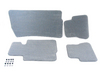 Genuine BMW Genuine BMW Carpeted Floor Mat Set - Gray - E46 M3 323Ci 325Ci 330Ci Convertible Only 51477007314 View 3