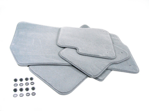 Genuine BMW Carpeted Floor Mat Set - Gray - E46 M3 323Ci 325Ci 330Ci Convertible Only
