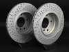 ECS Rear Cross Drilled & Slotted Brake Rotors - Pair (294x19) 1165563XSGMTLRA View 2
