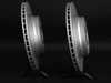 ECS BMW E84 E9X Rear Slotted Brake Rotors - Pair (336x22) 6764655SLGMTLRA View 3