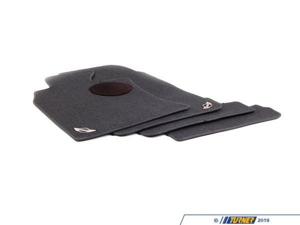 Genuine MINI Genuine MINI Emblem Logo - Black - Floor Mat Carpet Set 82110396133