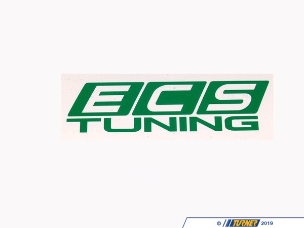 ECS Green ECS Tuning Window Sticker - Priced Each ECS2X4WSGRN