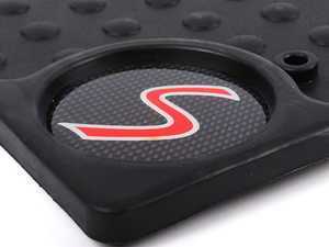 Genuine MINI Cooper S Logo Front Rubber Factory Floor Mats Set