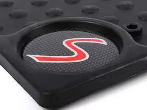 Genuine MINI Cooper S Logo Front Rubber Factory Floor Mats Set