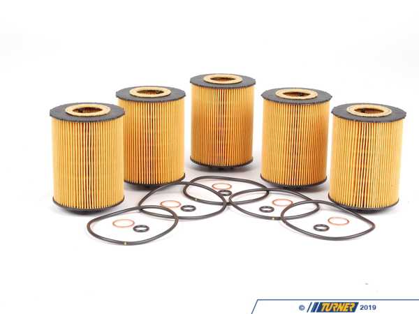Hengst OEM Hengst Engine Oil Filter Kit - Pack of 5 - N62 4.8L, N73 6.0L 11427542021