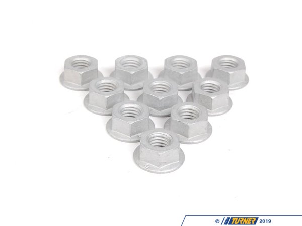 Genuine BMW Hex Nut - Pack Of 10 07119904024kt