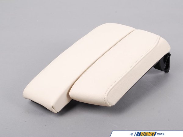Genuine BMW Genuine BMW Split Center Armrest - Dakota Cream Beige Leather - E92 E93 51169133814