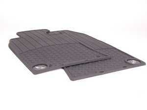 Genuine MINI Emblem Logo Front Rubber Factory Floor Mat Set