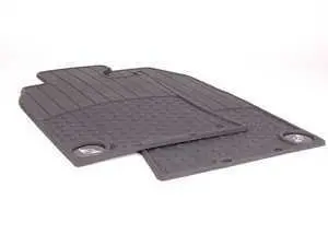 Genuine MINI Emblem Logo Front Rubber Factory Floor Mat Set