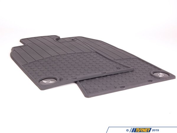 Genuine MINI Genuine MINI Emblem Logo Front Rubber Factory Floor Mat Set 82550146457