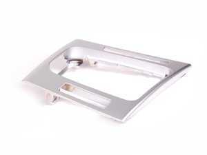 Genuine BMW Center Console Trim - Matte Chrome