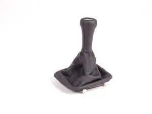 Genuine BMW Leather Shift Knob With Boot - 25112225873 - Schwarz