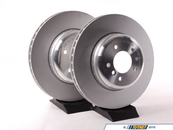 Genuine BMW Front Brake Rotors - Pair (348x30) 34116763824