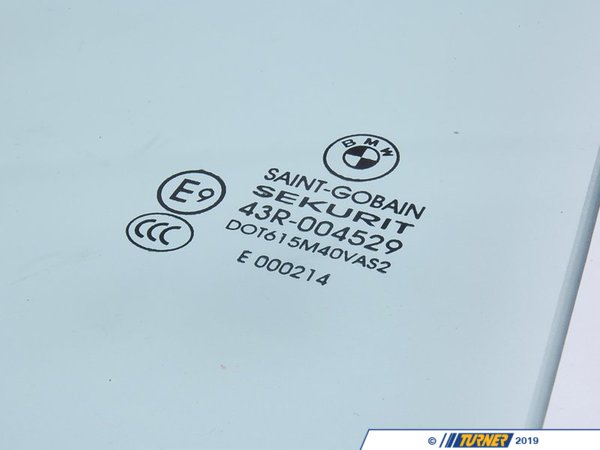 Genuine BMW Genuine BMW Side Window, Green, Door, Re - 51348402572 51348402572