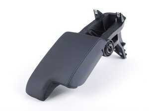 Genuine BMW Front Armrest Assembly - Schwarz Montana Leather