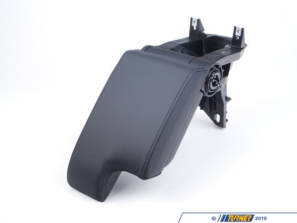 Genuine BMW Black Leather Armrest with Mounting Bracket  - E46,E46 M3 51168238223