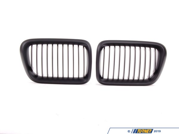 ECS E36 Blackout Grille Set - Matte Black BM01-3602-B