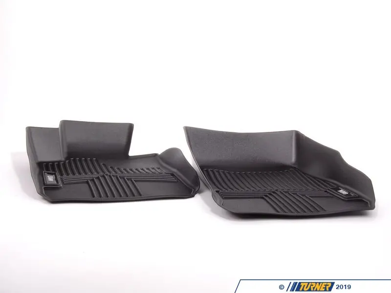 82112317868 - Genuine BMW Front Rubber Floor Mat Set - Black