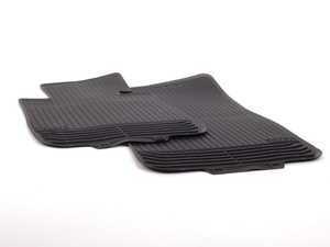 E82 Genuine BMW Front Rubber Floor Mat Set - Anthracite - (NO LONGER AVAILABLE)