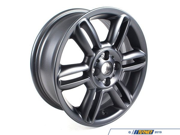 Genuine MINI Genuine MINI Light Alloy Rim, Black 61/2Jx16 Et:48 - 36116793404 36116793404