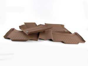All Weather Rubber Floor Mat Set - Beige