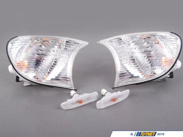 Genuine BMW Genuine BMW Clear Front Turn Signal & Clear Side Marker Kit - E46 323Ci 325Ci 328Ci 330Ci M3 82190006736KT