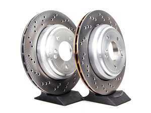 Genuine European BMW CSL / ZCP Rear Brake Rotors Set (328x20) - E46 M3