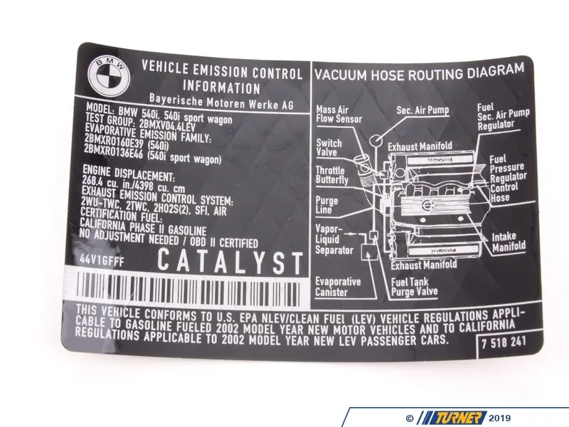 71227518241 - Genuine BMW Label 