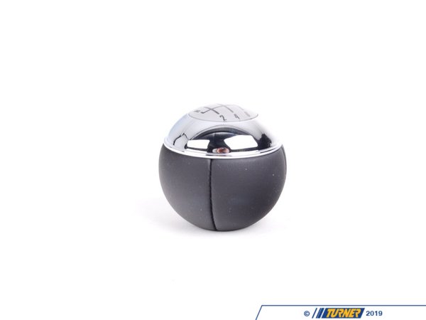 Genuine MINI Genuine MINI Gear Shift Knob 6 Speed Leather/Chrome 25117542272